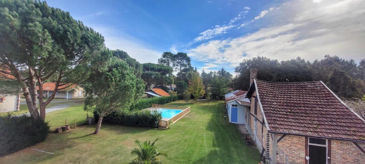 Charmante Maison Dans Les Landes X 10 Avec Piscine Et Salle D Escalade Lue Esterno foto