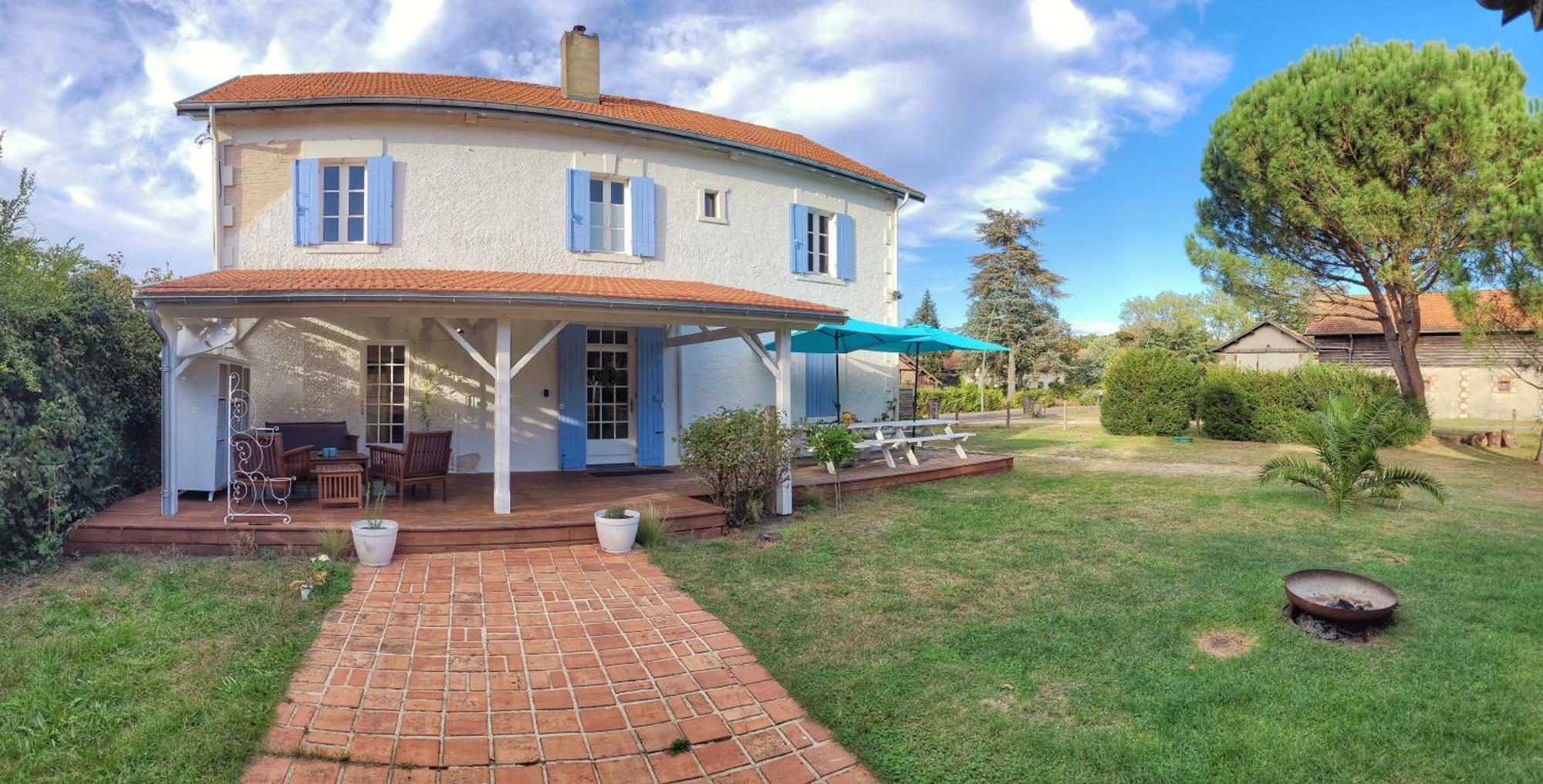 Charmante Maison Dans Les Landes X 10 Avec Piscine Et Salle D Escalade Lue Esterno foto