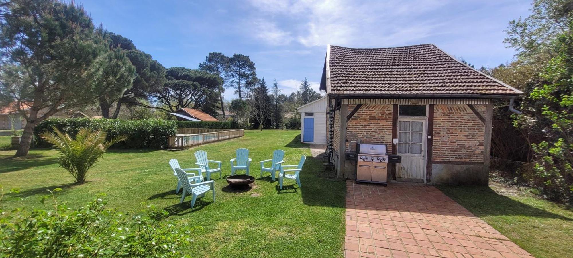Charmante Maison Dans Les Landes X 10 Avec Piscine Et Salle D Escalade Lue Esterno foto